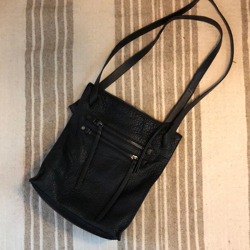 Leather kooba convertible shoulder bag + backpack
